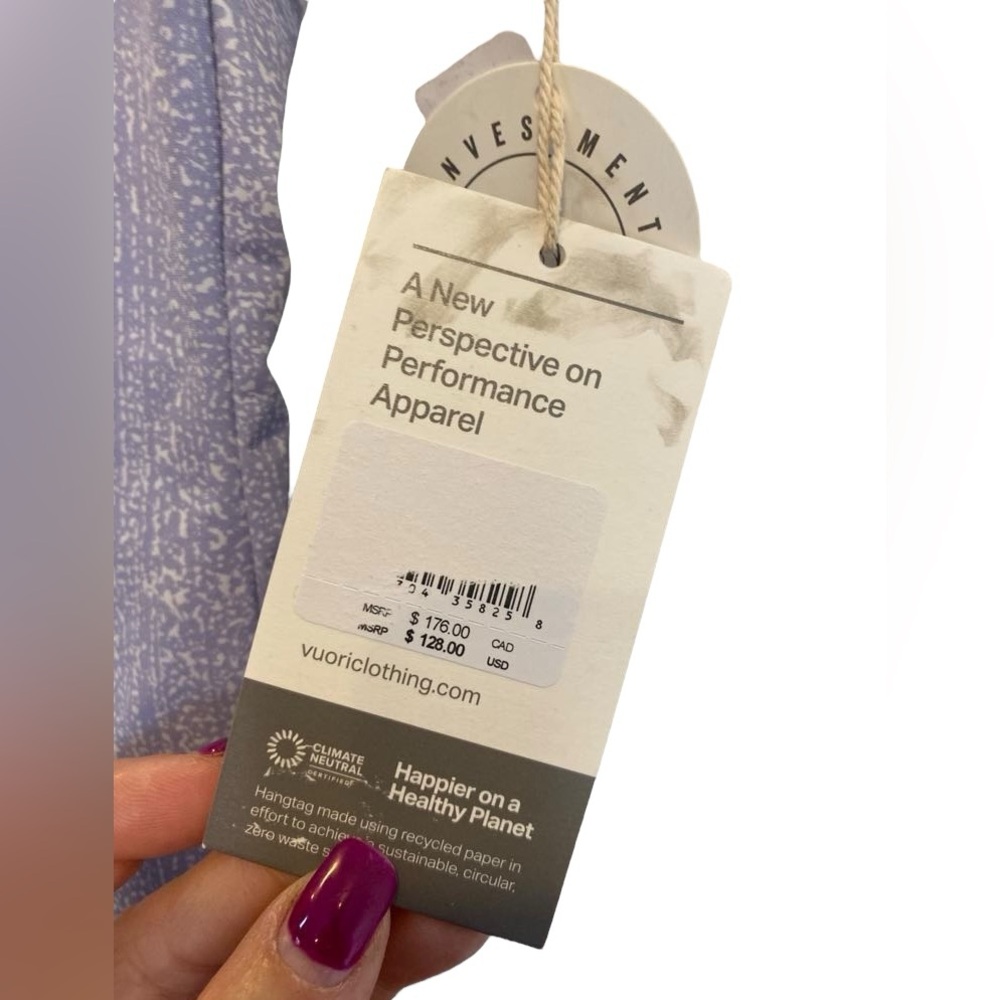 NWT Vuori encinitas one piece swimsuit LAVENDER MIST MIZZLE Size M - Picture 4 of 5